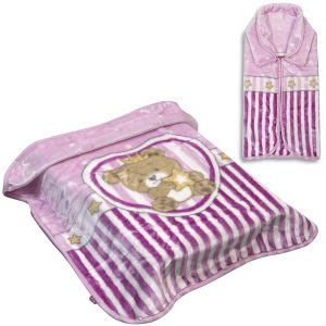 Baby blanket – Sleeping bag Art 5253 80 × 110 Lilac Beauty Home