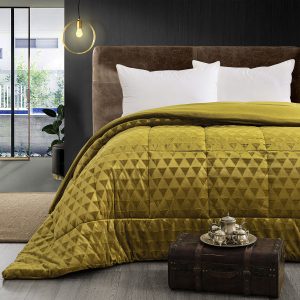 Extra double blanket Art 11053 220 × 240 Yellow Beauty Home