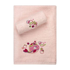 Σετ πετσέτες Art 5401 Σετ 2τμχ Ροζ Beauty Home