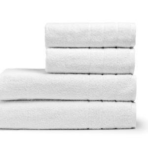Πετσέτα Μπάνιου Ξενοδοχείου Crystal 3lines 600gsm 100% Cotton 80×150 Λευκό Beauty Home