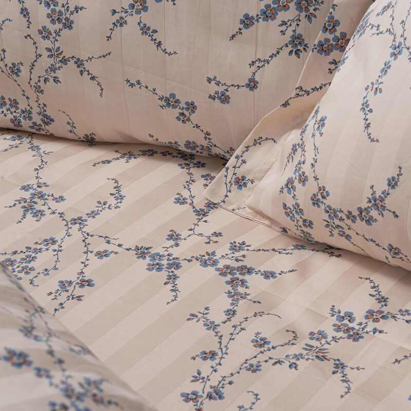 Beauty Home Σετ κουβερλί υπέρδιπλο Art 12210 Anastasia 100% Βαμβακοσατέν 300tc 220x240 Μπεζ - Image 2