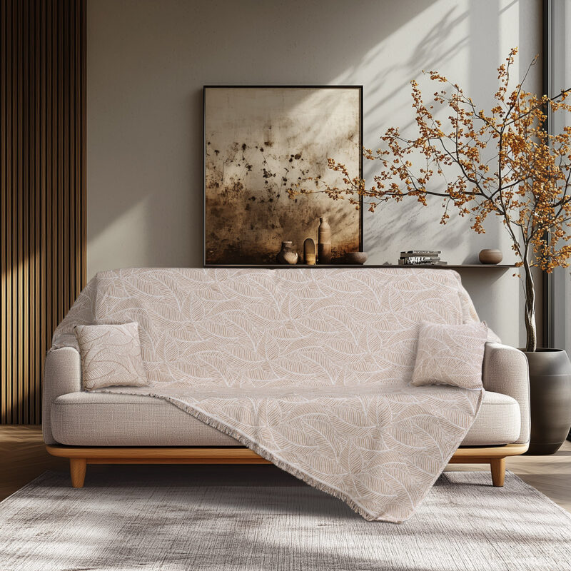 Beauty Home Ριχτάρι Διθέσιο Art 8701 180x240 Μπεζ