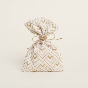 Beauty Home ΠΟΥΓΚΙ 12 x 17 cm ΕΚΡΟΥ ΧΡΥΣΟ ΚΥΒΟΙ