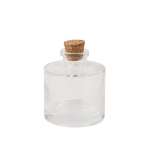 Beauty Home Μικρό μπουκάλι με φελλό Mathis Ø5,5x6cm – 60ml