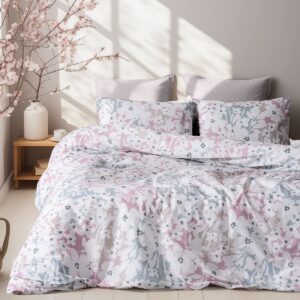 Beauty Home Ζεύγος μαξιλαροθήκες Ninet Art 12252 52×72 Γκρι,Ροζ