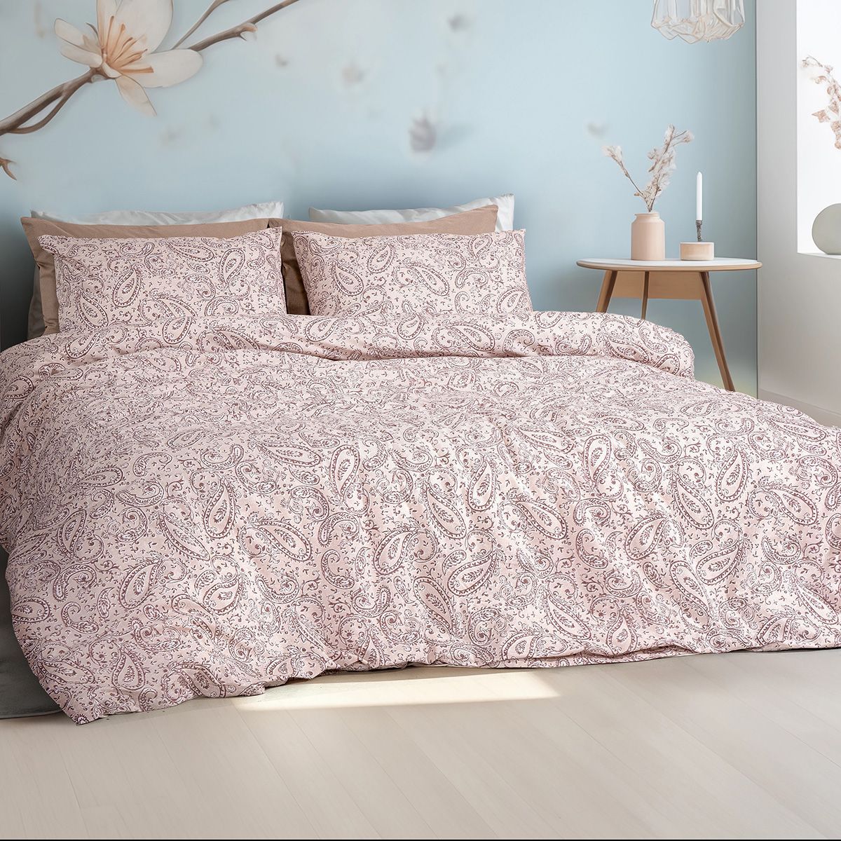 Beauty Home Ζεύγος μαξιλαροθήκες Sylia Art 12256 52x72 Μπεζ