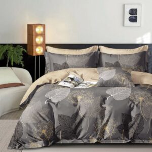 Beauty Home Σετ πάπλωμα υπέρδιπλο Art 12271 Agnes 220×240 Ανθρακί