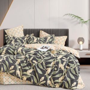 Beauty Home Σετ πάπλωμα υπέρδιπλο Art 12287 Antonella 220×240 Ανθρακί,Λαδί