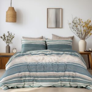 Beauty Home Σετ σεντόνια φανελένια μονά Monet Art 12331 170×260 Πράσινο