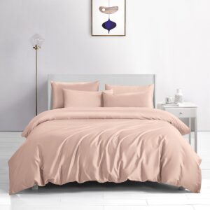 Beauty Home Σετ σεντόνια υπέρδιπλα με λάστιχο Bamboo 300tc Art 12351 Dusty Romance 170×200+35 Σάπιο μήλο