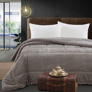 Beauty Home Κουβερτοπάπλωμα υπέρδιπλο Art 12655 220×240 Γκρι