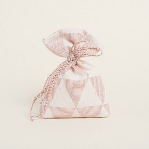 Beauty Home ΠΟΥΓΚΙ 12 x 17 cm ΖΑΚΑΡ ΤΡΙΓΩΝΟ ΡΕΤΡΟ ΜΕ LUREX ΣΑΠΙΟ ΜΗΛΟ