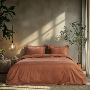 Beauty Home Σετ σεντόνια υπέρδιπλα με λάστιχο Art 1700 Harmony 170×200+30 Μόκα