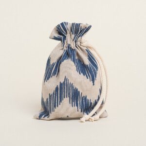 Beauty Home ΠΟΥΓΚΙ ΜΕ ΚΟΡΔΟΝΙ 12 x 17 cm  ΜΠΛΕ ΖΙΓΚΖΑΓΚ