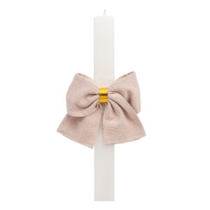 Beauty Home ΛΑΜΠΑΔΑ ΛΕΥΚΗ 33cm ΦΙΟΓΚΟΣ ΡΟΖ ΧΡΥΣΟ LUREX