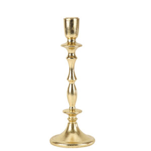 Beauty Home Κηροπήγιο μεταλλικό Gabina – Χρυσό Ø10x28cm