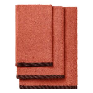 Beauty Home Σετ πετσέτες Art 3452 Σετ 3τμχ Κεραμιδί