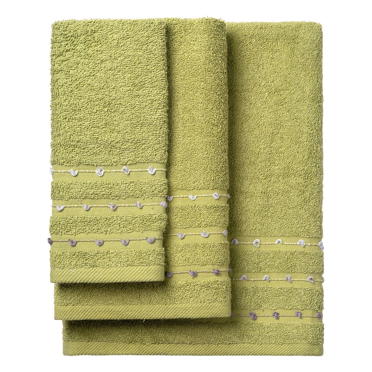 Beauty Home Σετ πετσέτες Art 3466 Σετ 3τμχ Πράσινο - Image 2