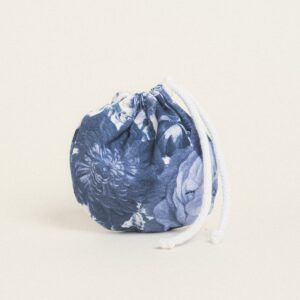 Beauty Home ΠΟΥΓΚΙ ΟΒΑΛ ΜΕ ΚΟΡΔΟΝΙ 13 x 14 cm ΜΠΛΕ ΛΟΥΛΟΥΔΙΑ