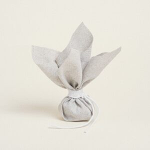 Beauty Home ΜΑΝΤΗΛΙ 27 x 27 cm ΓΚΡΙ ΑΣΗΜΙ LUREX