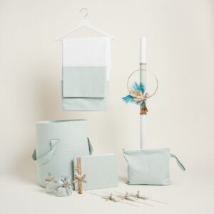 Beauty Home ΣΕΤ ΒΑΠΤΙΣΗΣ ΣΤΕΦΑΝΙ ΧΡΥΣΟ ΜΕ ΑΠΟΞΗΡΑΜΕΝΑ