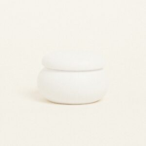 Beauty Home ΚΕΡΑΜΙΚΗ ΜΠΙΖΟΥΤΙΕΡΑ ΜΑΚΑΡΟΝ 6,5 x 5 cm ΛΕΥΚΟ