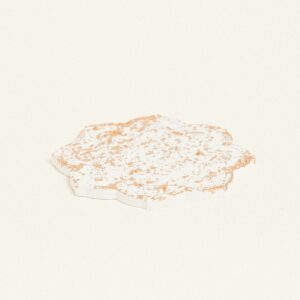 Beauty Home ΚΕΡΑΜΙΚΟ ΛΟΥΛΟΥΔΙ ΣΟΥΒΕΡ 10,5 x 11 x 1,2 cm ΛΕΥΚΟ / ΧΡΥΣΟ