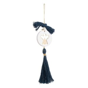 Beauty Home ΚΡΕΜΑΣΤΟ ΣΤΡΟΓΓΥΛΟ ΚΕΡΑΜΙΚΟ ME PLEXI ΑΓΓΕΛΟΣ ΧΡΥΣΟ ΠΕΤΡΟΛ