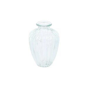 Beauty Home Βάζο γυάλινο Jeanne – Διαφανο Ø7,5×10,5cm – 180ml