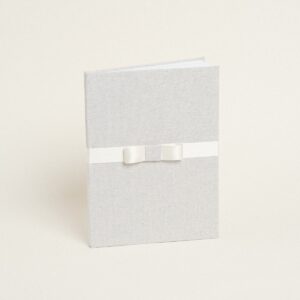 Beauty Home ΒΙΒΛΙΟ ΕΥΧΩΝ ΓΚΡΙ ΑΣΗΜΙ LUREX