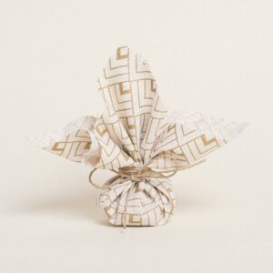 Beauty Home ΜΑΝΤΗΛΙ 27  x 27 cm ΕΚΡΟΥ ΧΡΥΣΟΙ ΚΥΒΟΙ