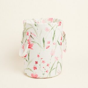 Beauty Home ΚΥΛΙΝΔΡΟΣ ΥΦΑΣΜΑΤΙΝΟΣ 25 x 15 cm ΑΝΘΗ ΙΡΙΔΑ ΚΑΙ ΦΡΕΖΙΑ