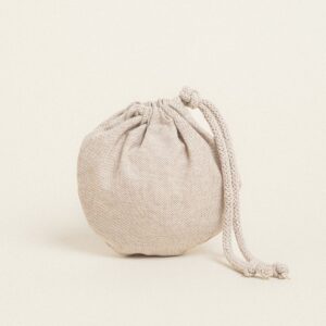 Beauty Home ΠΟΥΓΚΙ ΟΒΑΛ ΜΕ ΚΟΡΔΟΝΙ ΜΠΕΖ ΒΑΣΗ 13 x 14 cm