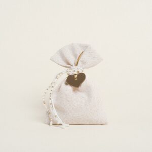 Beauty Home ΠΟΥΓΚΙ 12 x 17 cm ΕΚΡΟΥ ΧΡΥΣΟ LUREX