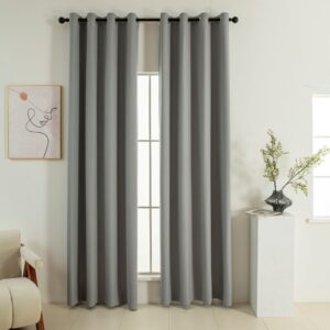 Beauty Home Κουρτίνα Full Blackout σκίασης με 8 κρίκους Soft Art 8391 Grey-11 140×270 Γκρι