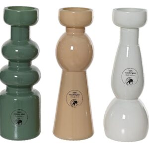 Beauty Home Κηροπήγιο Από Ανακυκλωμένο Γυαλί 6.5 x 20 cm