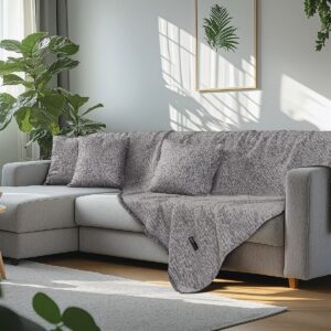 Beauty Home Ριχτάρι Τριθέσιο Art 8642 170×290 Γκρι