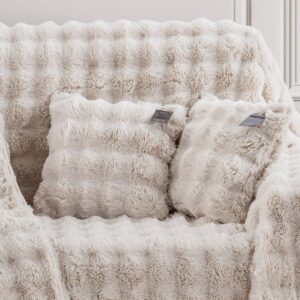 Beauty Home Γούνινη Μαξιλαροθήκη διακοσμητική Art 8723 40×40 Εκρού