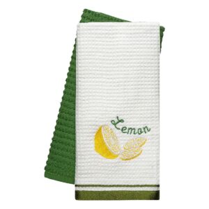 Beauty Home Ποτηρόπανα σετ 2τμχ Lemon Art 8806 40×60 Πράσινο