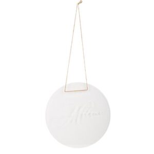 Beauty Home Διακοσμητικο “Κύριος και Κυρία” με Κορδόνι Διαφανές Ακρυλικό Γυαλί Ø30εκ.