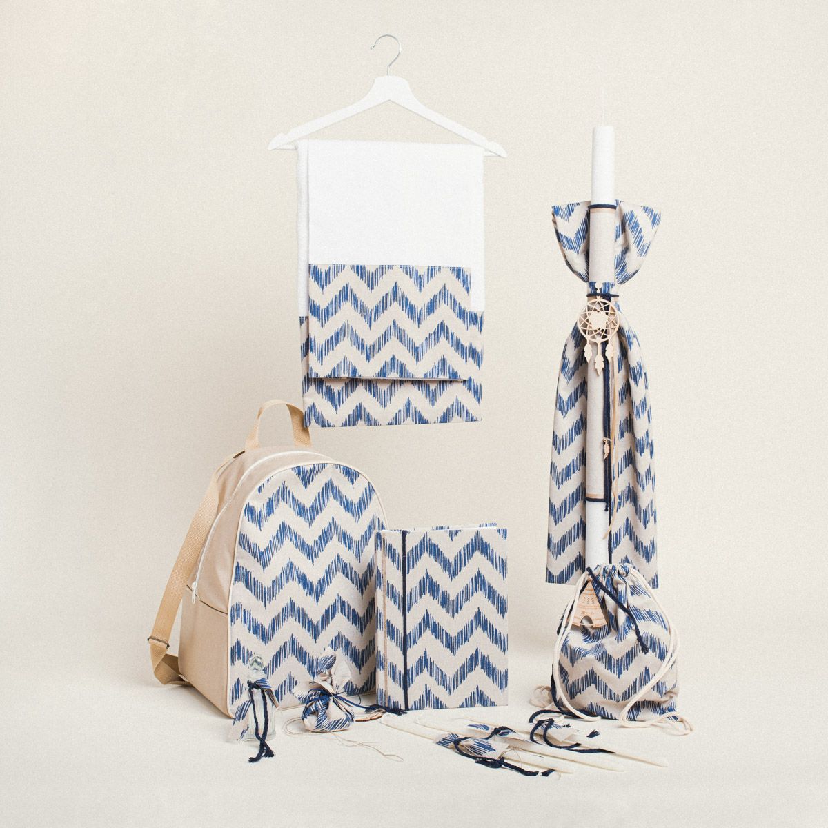 Beauty Home ΣΕΤ ΒΑΠΤΙΣΗΣ ΜΠΛΕ ΖΙΓΚΖΑΓΚ - Image 2