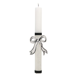 Beauty Home ΛΑΜΠΑΔΑ ΛΕΥΚΗ 25cm ΦΙΟΓΚΟΣ ΧΑΡΤΙΝΟΣ