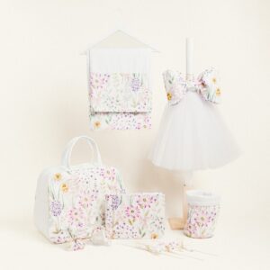 Beauty Home ΣΕΤ ΒΑΠΤΙΣΗΣ ΠΟΠΛΙΝΑ ΑΝΘΗ ΣΕ ΛΙΛΑ ΑΠΟΧΡΩΣΕΙΣ