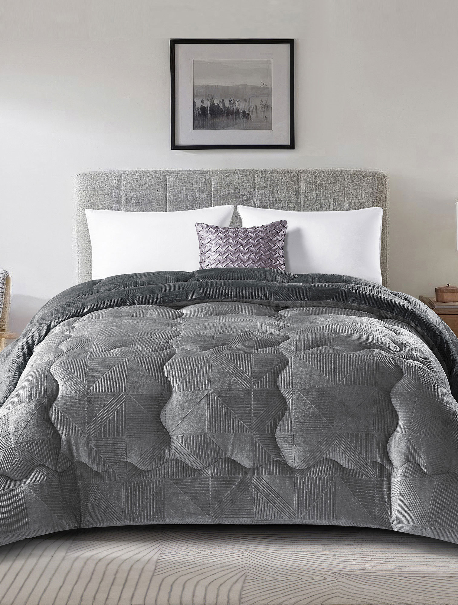 Κουβερτοπάπλωμα NIVORO ANTHRACITE MADI