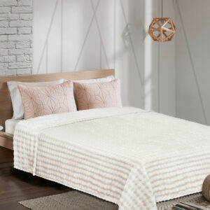 Κουβέρτα Fleece PUFFELLA ECRU MADI