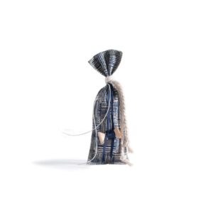 Beauty Home ΠΟΥΓΚΙ 6 x 19 cm ΜΠΛΕ ΚΑΡΩ ΓΡΑΜΜΕΣ