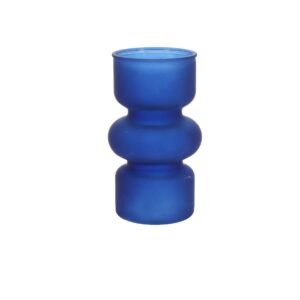 Beauty Home Βάζο γυάλινο Gabriel – Μπλε ίντιγκο Ø10x18cm – 820ml