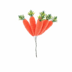 Beauty Home 6 υφασμάτινα καρότα με σύρμα  Ø2x10cm