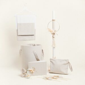 Beauty Home ΣΕΤ ΒΑΠΤΙΣΗΣ ΜΠΕΖ ΧΡΥΣΟ  LUREX