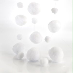 Beauty Home ΓΙΡΛΑΝΤΑ ΜΕ ΛΕΥΚΑ  ΠΟΝ ΠΟΝ 180 CM